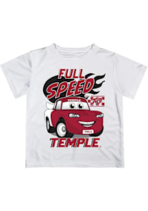 Vive La Fete Temple Owls Infant Full Speed Short Sleeve T-Shirt White