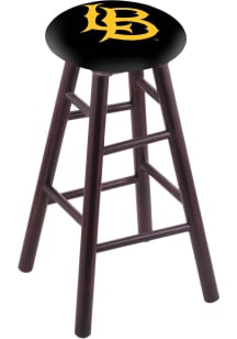 Cal State Long Beach Round Cushion Maple Pub Stool - Brown