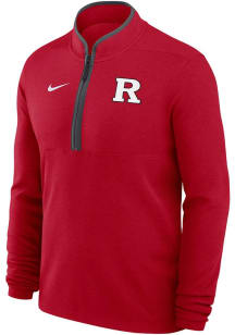 Mens Rutgers Scarlet Knights Red Nike DriFIT Victory Qtr Zip Pullover