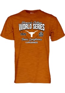 Texas Longhorns Burnt Orange Womens College World Series Bound 2025 Short Sleeve T Shirt