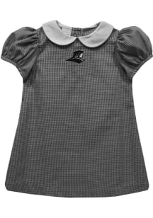 Vive La Fete Providence Friars Toddler Girls Black Gingham Collar Short Sleeve Dress