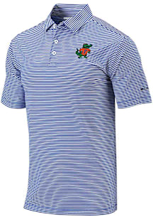 Columbia Florida Gators Mens Blue Vault Heat Seal Omni Wick Club Invite Short Sleeve Polo