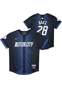 Javier Baez  Detroit Tigers Boys Navy Blue Limited CC Player Baseball Jersey