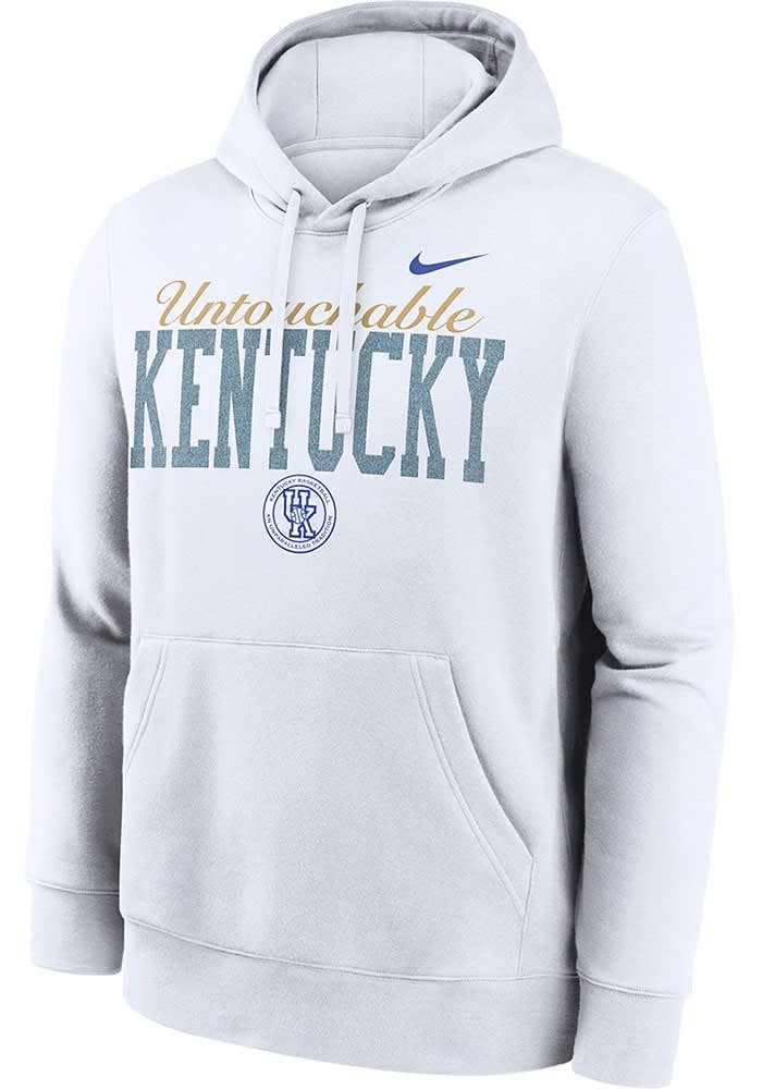 Nike Kentucky Wildcats Mens White Victory Mindset Hoodie - 797792370