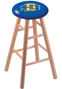 South Dakota State Jackrabbits Round Cushion Oak Pub Stool - Brown