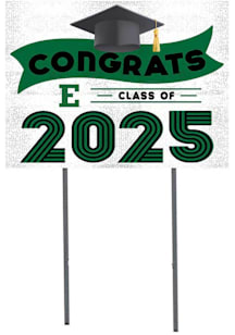Eastern Michigan Eagles KH Sports Fan 18x24 Yard Sign with Stakes Class of 2025 Yard Sign - White