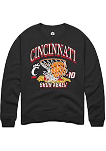 Shon Abaev Cincinnati Bearcats Mens Black NIL Name Number Net Player Crew