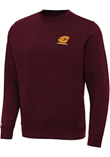 Antigua Central Michigan Chippewas Mens Maroon Victory Long Sleeve Crew Sweatshirt