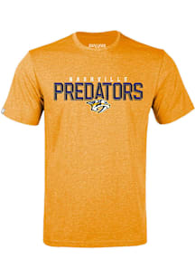 Levelwear Nashville Predators Gold Richmond Carve Short Sleeve T Shirt