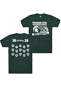 Michigan State Spartans Green Rally NIL Full Roster Short Sleeve Player T Shirt