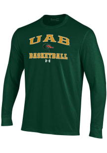 Under Armour UAB Blazers Green Basketball Performance Long Sleeve T Shirt