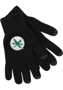 Ohio State Buckeyes LogoFit Smart Touch Mens Gloves - Black