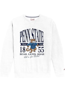 Penn State Nittany Lions Mens White LET'S GO 90S ROAR Long Sleeve Crew Sweatshirt