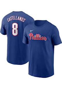 Nick Castellanos Philadelphia Phillies Blue Alt Short Sleeve Player T Shirt