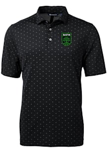 Cutter and Buck Austin FC Black Virtue Eco Pique Tile Big and Tall Polo