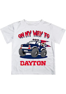 Vive La Fete Dayton Flyers Youth White On My Way Short Sleeve T-Shirt