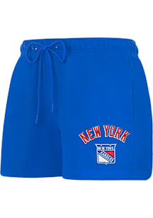 Pro Standard New York Rangers Womens Blue Classic Chenille Shorts