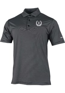 Columbia Indianapolis Greyhounds Mens Black Vault Heat Seal Double Hit Short Sleeve Polo