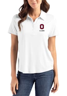Cutter and Buck Ohio State Buckeyes Womens White Alumni Coastline Eco Short Sleeve Polo Shirt
