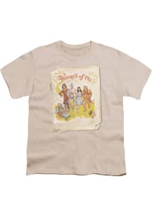 Wizard of Oz Youth Tan Old Poster Short Sleeve T-Shirt