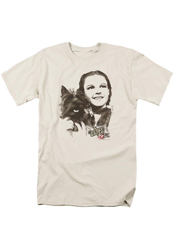 Wizard of Oz Womens Tan Dorthy and Toto Short Sleeve T-Shirt