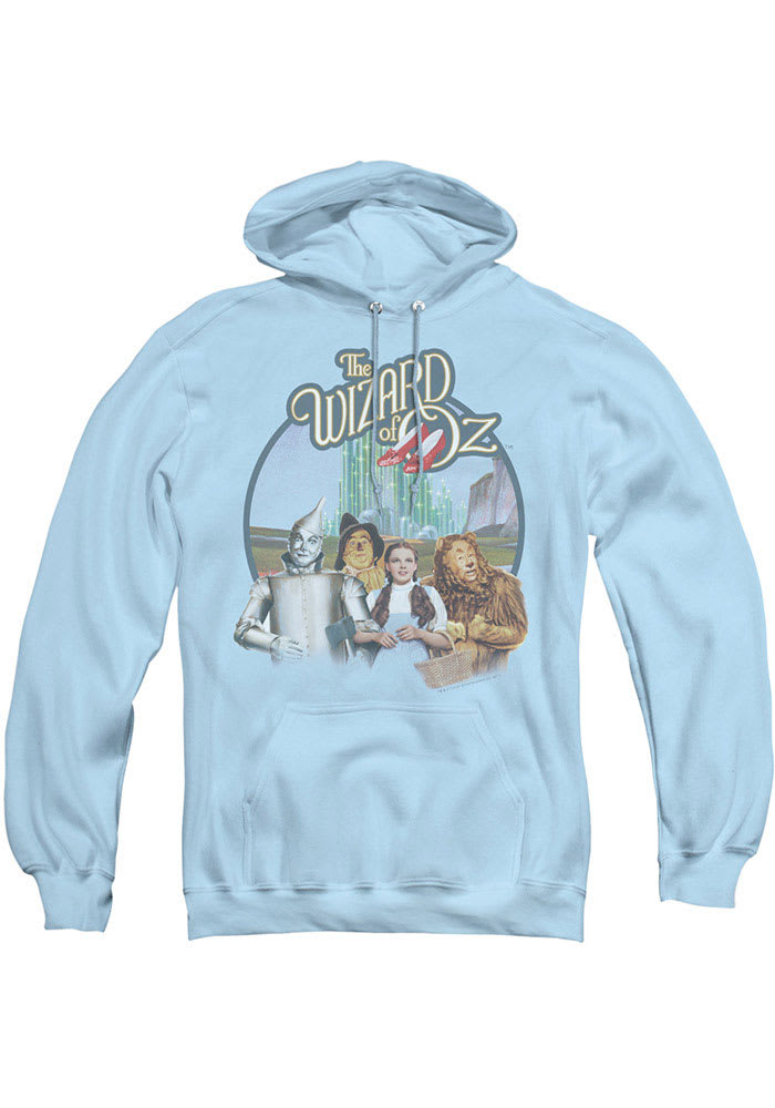 Wizard of Oz Womens Light Blue Logo Hooded Sweatshirt