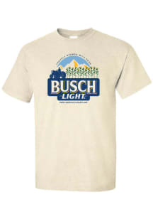RALLY Oatmeal Busch Light Tractor Short Sleeve T Shirt