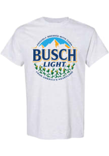 RALLY White Busch Light Corn Short Sleeve T Shirt