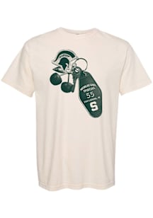 Summit Sportswear Michigan State Spartans Womens Ivory Hotel Key Short Sleeve T-Shirt