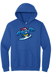 Summit Sportswear Jersey Shore BlueClaws Mens Blue Primary Logo Long Sleeve Hoodie