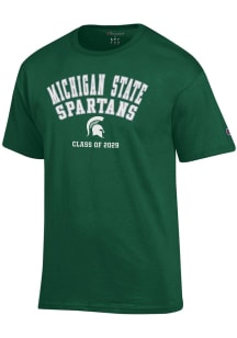Michigan State Spartans Green Champion Class of 2029 Short Sleeve T Shirt