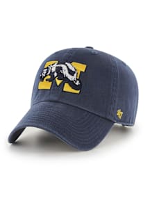 47 Michigan Wolverines Clean Up Adjustable Hat - Navy Blue
