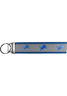 Detroit Lions Woven Wristlet Keychain - Blue