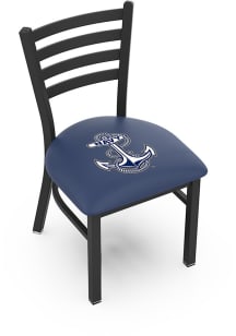 Navy Midshipmen Stationary Black Wrinkle Finish Pub Stool - Black