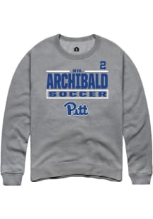 Mya Archibald Rally Mens Graphite Pitt Panthers NIL Stacked Box Player Crew