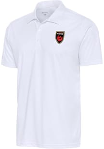 Antigua Phoenix Rising FC Mens White Tribute Short Sleeve Polo