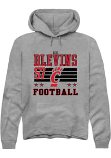 Ben Blevins Rally Mens Grey Cincinnati Bearcats NIL Striped Player Hood