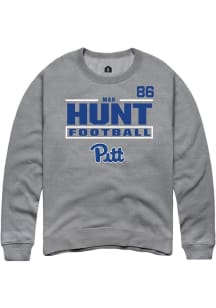 Max Hunt Rally Mens Graphite Pitt Panthers NIL Stacked Box Player Crew