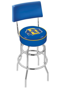 South Dakota State Jackrabbits Double-Ring Swivel with Back Pub Stool - Black
