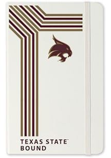 Texas State Bobcats School Bound team logo Notebook and Folder - White