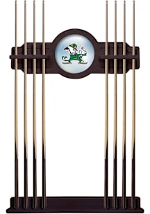 Notre Dame Fighting Irish Mascot Solid Wood Cue Rack Pool Table