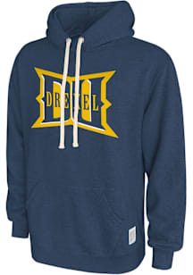 Original Retro Brand Drexel Dragons Mens Navy Blue Triblend Fashion Hood