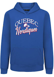 Levelwear Quebec Nordiques Youth Blue Podium Jr Origins Long Sleeve Hoodie