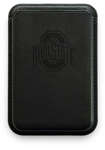 Black Ohio State Buckeyes Debossed Leather Phone Wallets