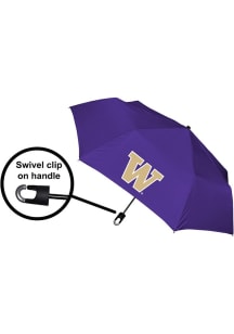 Purple Washington Huskies Storm Clip Mini Umbrella