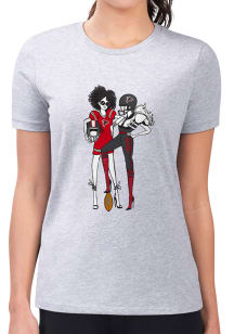 4Her Atlanta Falcons Womens Grey Football Girls Short Sleeve T-Shirt