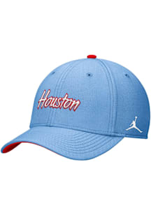 Nike Houston Cougars Mens Houston Blue Rise Swoosh Flex Flex Hat