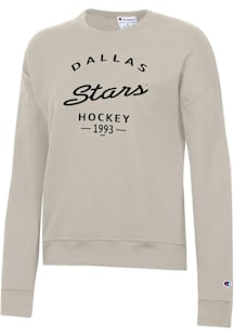 Champion Dallas Stars Womens Oatmeal Arch Script Powerblend Crew Sweatshirt