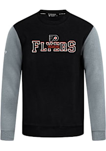 Levelwear Philadelphia Flyers Mens Black Ultimate Journey Long Sleeve Crew Sweatshirt