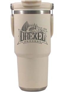 White Drexel Dragons Team Logo Stainless Steel Tumbler